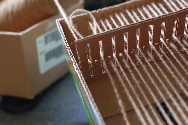 Cardboard Box Looms: DIY Weaving at it’s finest!