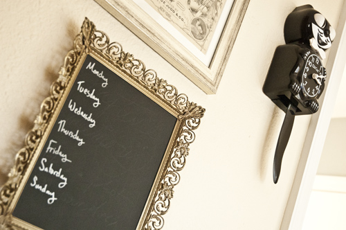 How to: Meal Plan Chalk Board