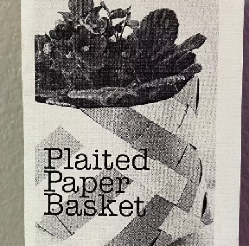 Plaited Paper Basket Mini Zine